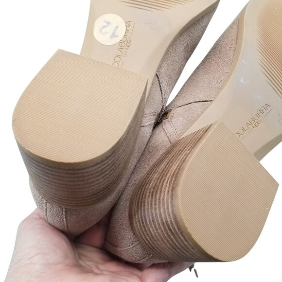 UGG Shoes Womens Size 12 Koolaburra Tan Suede Side Zip Tassel Ankle Booties - Picture 9 of 12